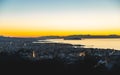 Sunset over Chania, Crete Royalty Free Stock Photo