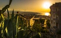 Sunset over Chania, Crete, Greek Islands, Greece, Europea Royalty Free Stock Photo