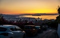 Sunset over Chania, Crete, Greek Islands, Greece, Europea Royalty Free Stock Photo