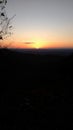Sunset over Cherokee national Park Chilhowee MTN