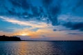 Sunset Over Chesapeake Bay Maryland Royalty Free Stock Photo