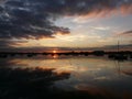 Sunset over Chichester harbour. England, UK.