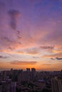 Sunset over Chongqing City Royalty Free Stock Photo