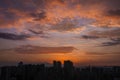 Sunset over Chongqing City Royalty Free Stock Photo