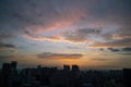 Sunset over Chongqing City Royalty Free Stock Photo