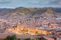 Cityscape of Cusco at sunset