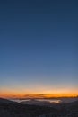 Sunset over city Split and Kastela Bay, Croatia