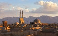 Skyline of the city of Yazd, Iran Royalty Free Stock Photo