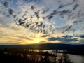 Sunset Over The Columbia River, Clouds & Sky, PNW