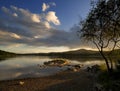 Sunset over Coniston Water, Royalty Free Stock Photo
