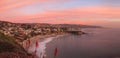 Sunset over Crescent Bay in Laguna Beach Royalty Free Stock Photo