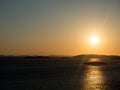 Sunset over Croatian islands