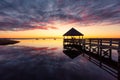 Sunset over the Currituck Sound Royalty Free Stock Photo