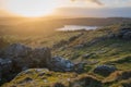 Sunset over Dartmoor Royalty Free Stock Photo