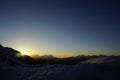 Sunset over the dents du midi