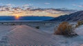 Majestic Sunrise Over Mesquite Flat Sand Dunes in Death Valley Royalty Free Stock Photo