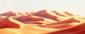 Sunset over desert sand dunes Royalty Free Stock Photo