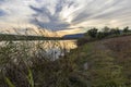 Sunset over Dibich Dam