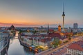 Sunset over downtown Berlin