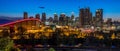 Sunset Over Downtown Calgary and Saddledome