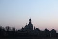 Sunset over Dresden, Saxony, Germany. Royalty Free Stock Photo