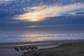 Evening at the Dutch North Sea Royalty Free Stock Photo