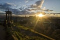 Sunset over Edinburgh Royalty Free Stock Photo