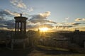 Sunset over Edinburgh Royalty Free Stock Photo