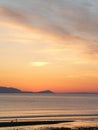 Sunset over the Firth of Clyde looking towards Isle of Arran
