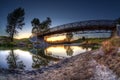 Sunset Over Fish Creek Provincial Park in Calgary