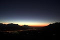 Sunset over Franschhoek Royalty Free Stock Photo