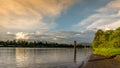 Sunset over the Fraser River near Fort Langley