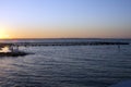 Sunset viewed from Jetty, Busselton, WA, Australia Royalty Free Stock Photo