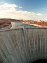 Sunset over Glen Canyon Dam Royalty Free Stock Photo