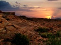 Sunset over Glen Canyon near Horseshoe Bend Royalty Free Stock Photo