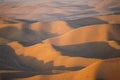 Sunset over golden hills in Dushanbe, Tajikistan Royalty Free Stock Photo