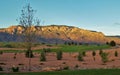 Sunset over the Sandia Mountains Royalty Free Stock Photo