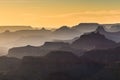 Sunset over the Grand Canyon west rim, Arizona Royalty Free Stock Photo