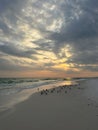 Sunset over the Gulf of Mexico Emerald Coast Florida Royalty Free Stock Photo