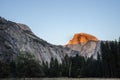 Sunset over Half Dome Royalty Free Stock Photo