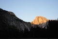 Sunset over Half Dome Royalty Free Stock Photo