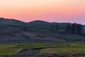 Sunset Over Hayden Valley, Yellowstone Royalty Free Stock Photo