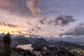 Sunset over Hohenschwangau Castle