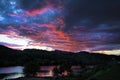 Sunset Over Horsetooth Royalty Free Stock Photo