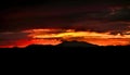 Sunset over Humphrey`s Peak in Flagstaff, Arizona