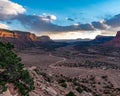 Sunset Over Indian Creek, UT Royalty Free Stock Photo