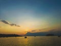 Sunset over indian ocean somewhere in india Royalty Free Stock Photo