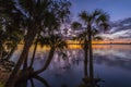 Sunset Over the Indian River - Merritt Island, Florida Royalty Free Stock Photo