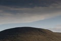 Sunset over Ingleborough is the second-highest mountain in the Yorkshire Dales Royalty Free Stock Photo