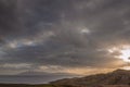 Sunset over Isle of Lewis, seen from Isle of Skye
